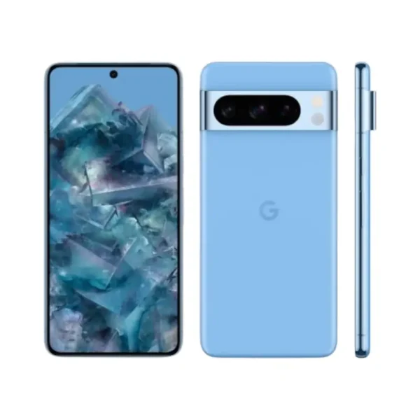 Google pixel 8 Pro couleur bleu DE FACE