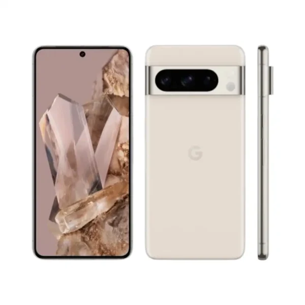 Google pixel 8 Pro couleur crème DE FACE