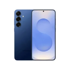 Samsung Galaxy S25 bleu de face